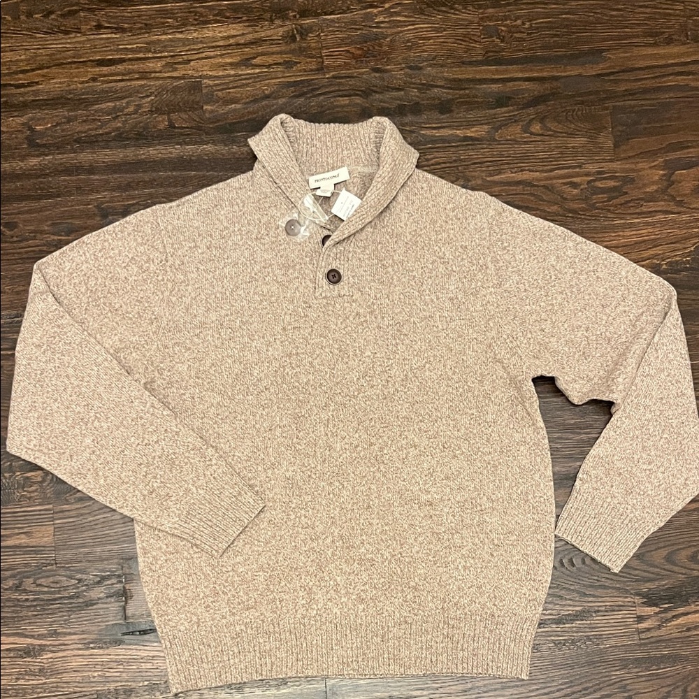 Men's Turtleneck Sweater in Beige